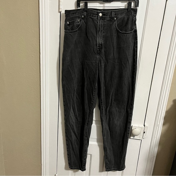 Levi’s High Loose Taper Fit Women’s Jeans Black Gray Wash Size 30 B1 - Picture 4 of 13